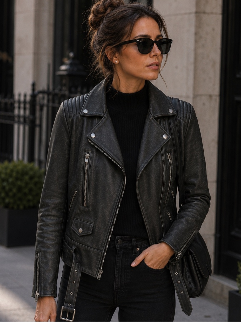 The Kooples leather moto jacket